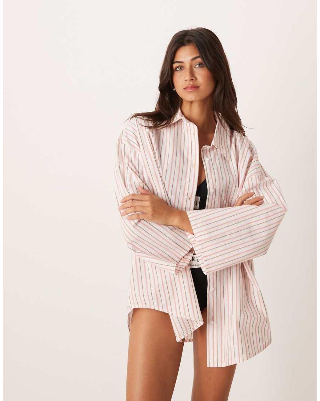 Calvin Klein Pink Relaxed Poplin Shirt