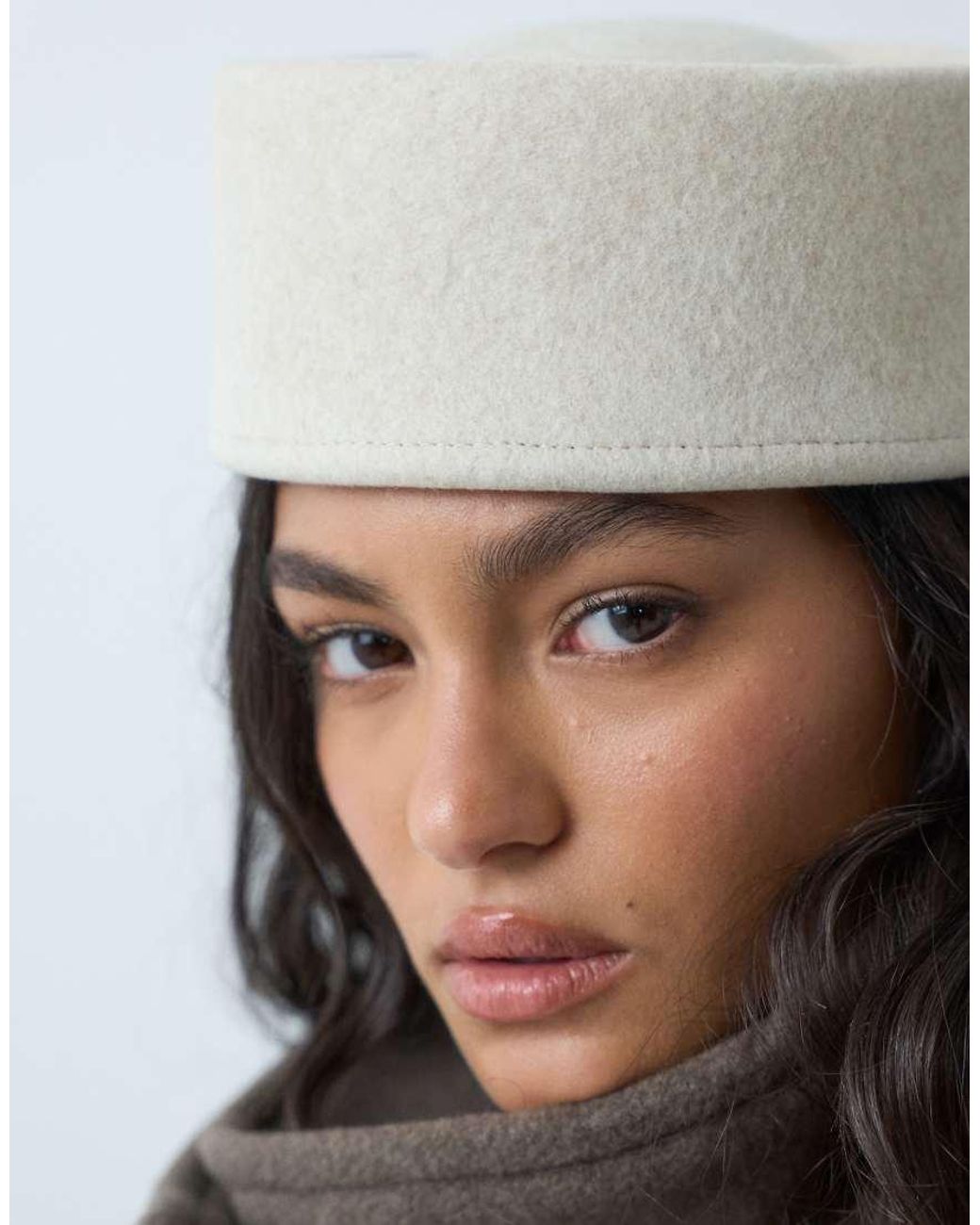 ASOS Natural Pillbox Hat