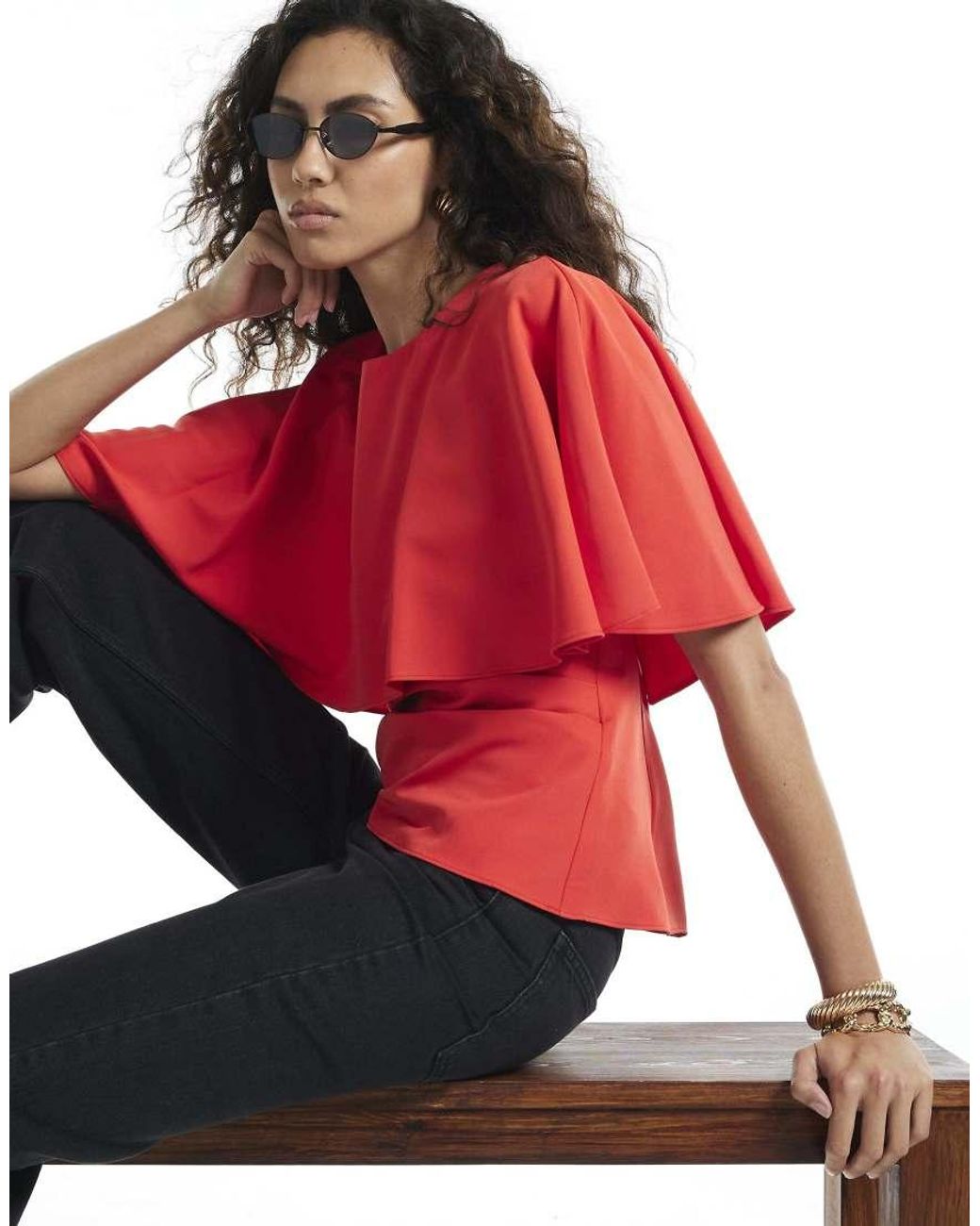 River Island Red Cape T-Shirt