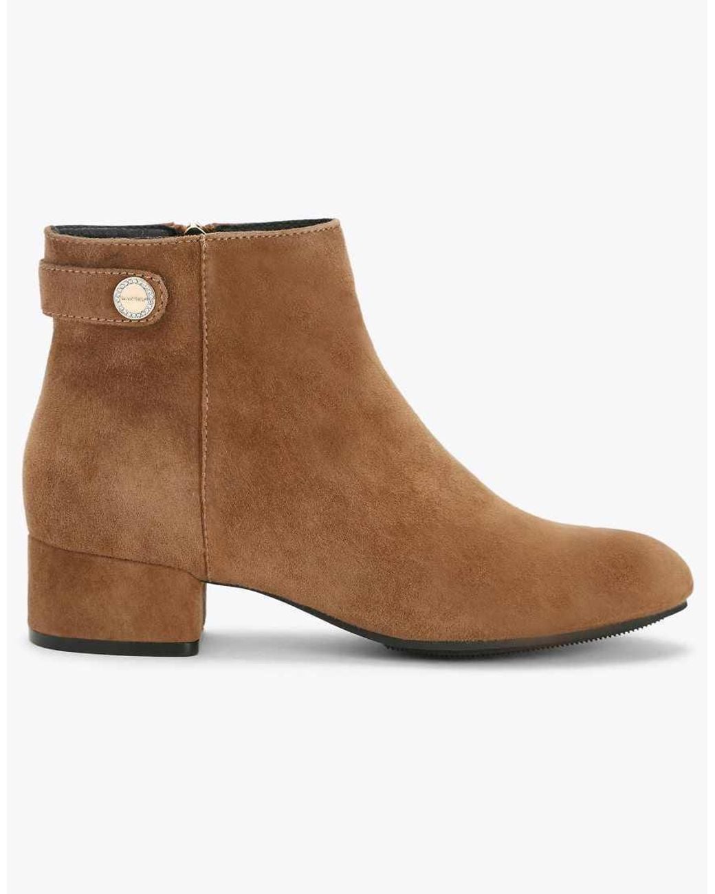 Carvela Kurt Geiger Brown Gaia Ankle2 Low Ankle Boots