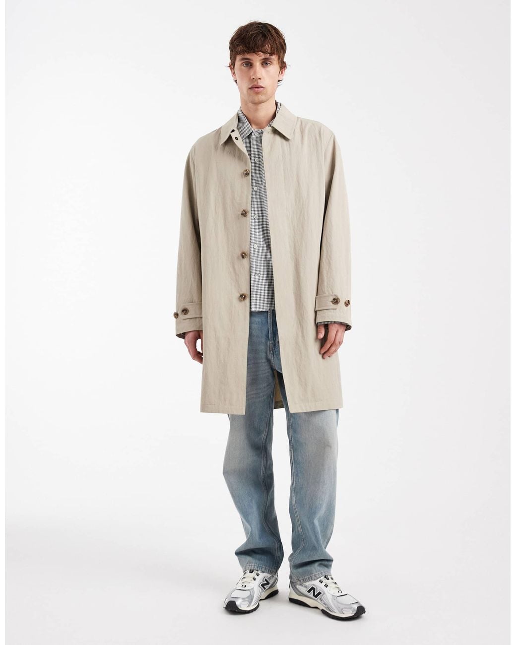 Jack & Jones Natural Premium Mac Coat for men