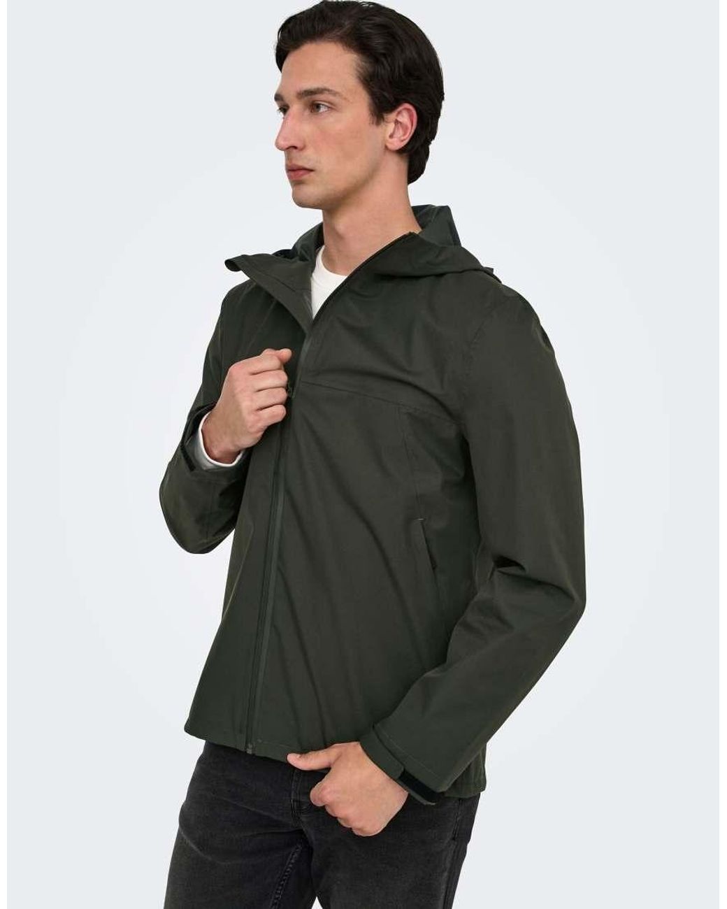 Only & Sons Gray Jacket for men