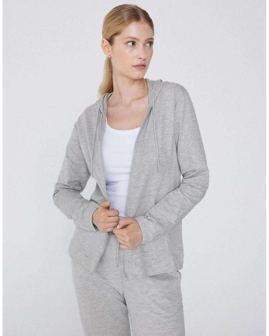 Tezenis Gray Lightweight Hooded Sweatshirt