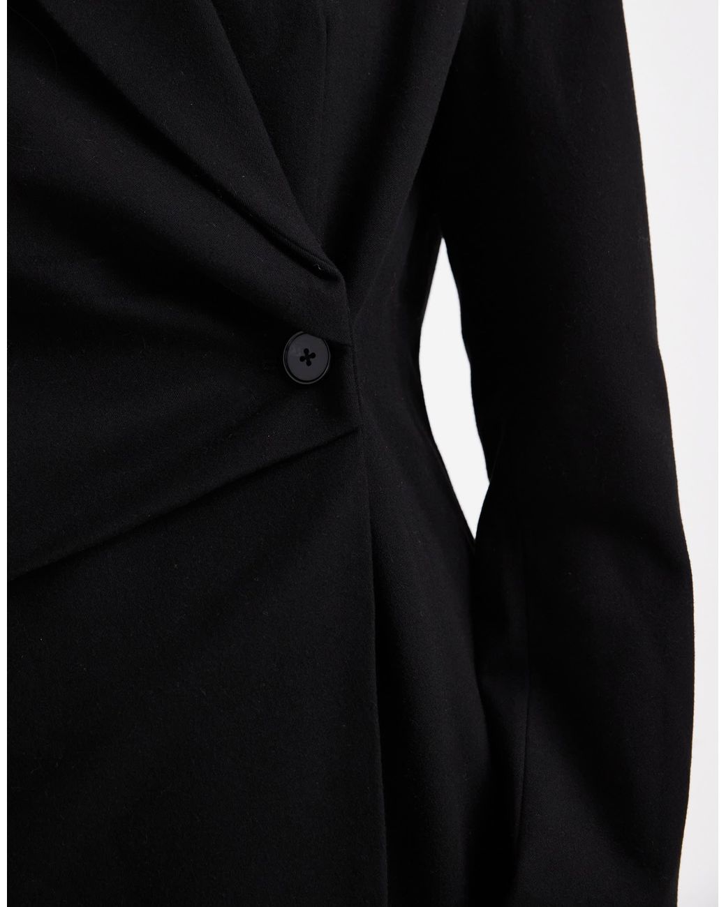 Vero Moda Black Wrap Front Tailored Blazer