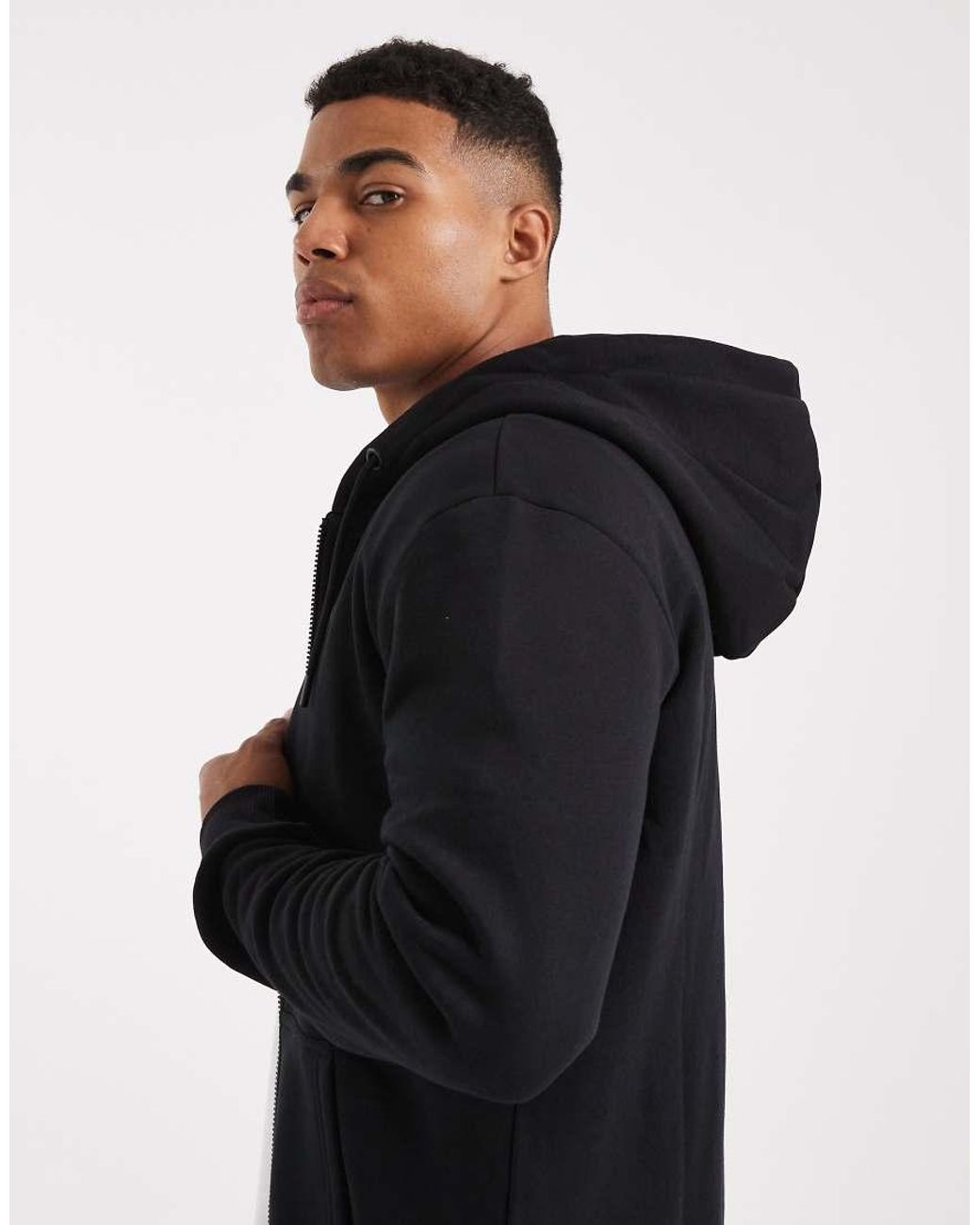 Only & Sons Blue Zip Through Hoodie for men