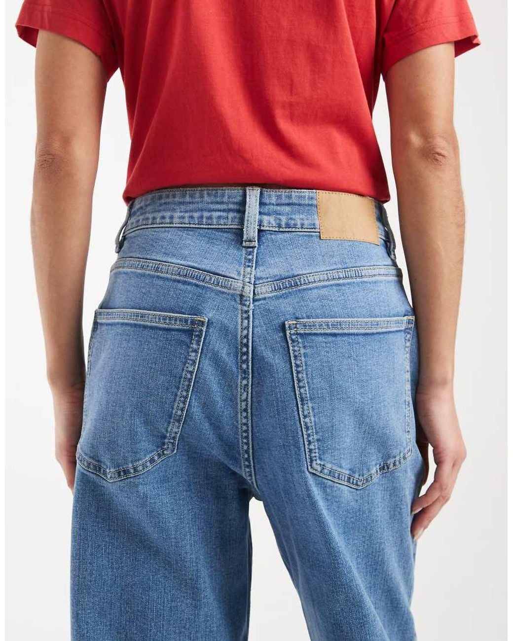 Cotton On Blue Curvy Stretch Wide Jean