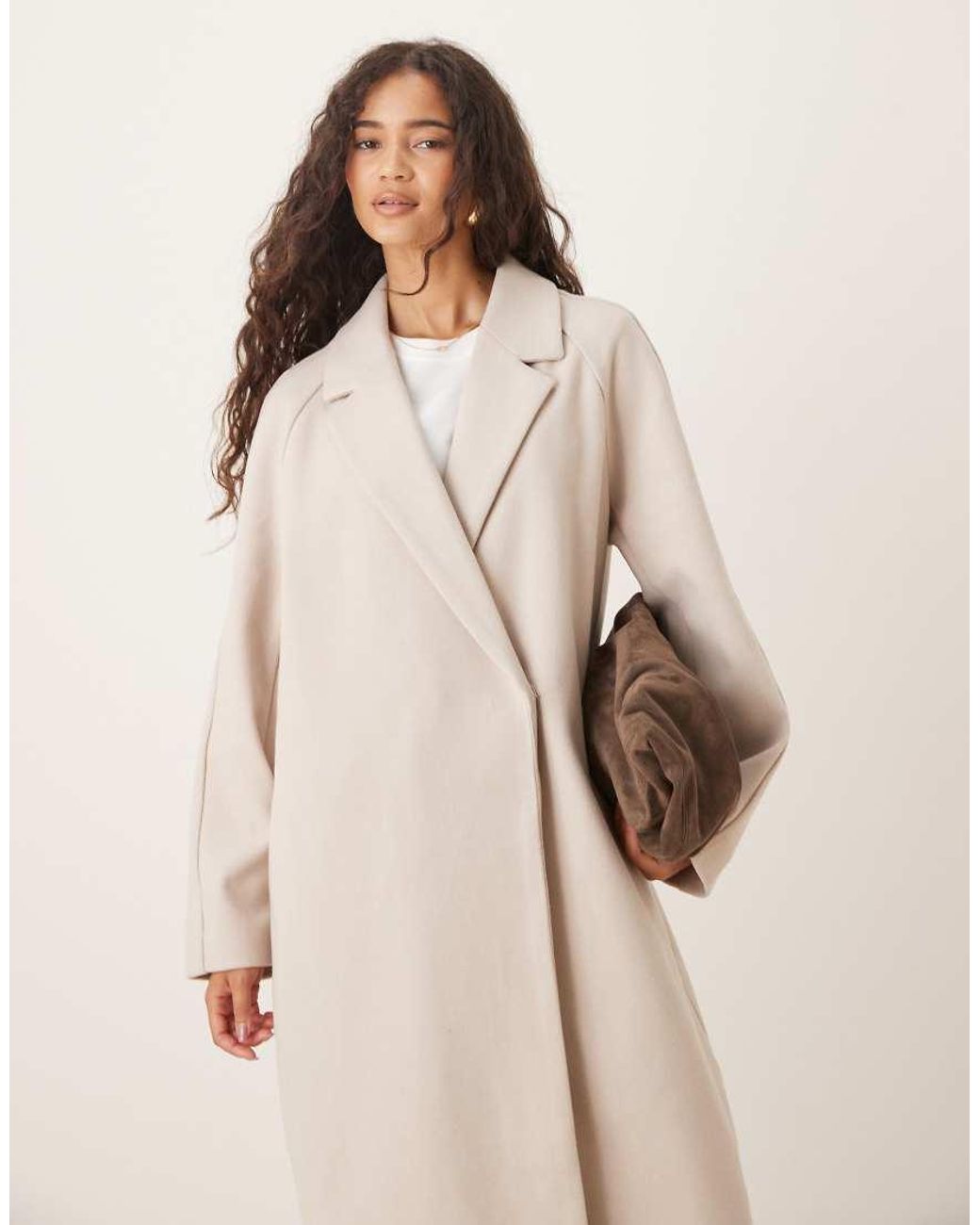 Abrigo Cómodo De -Sin Color ASOS de color Natural