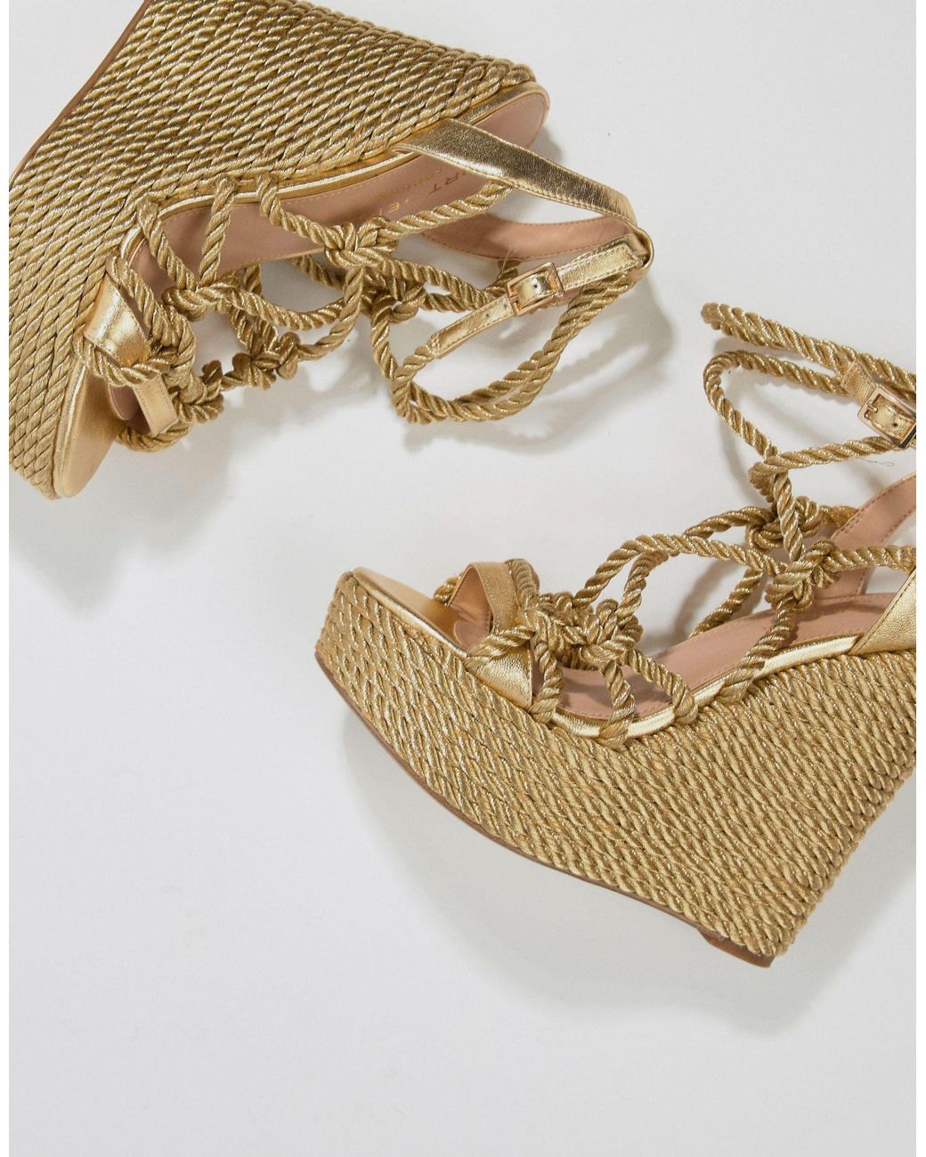 Kurt Geiger Kurt Geiger Notty Wedge in Metallic Lyst