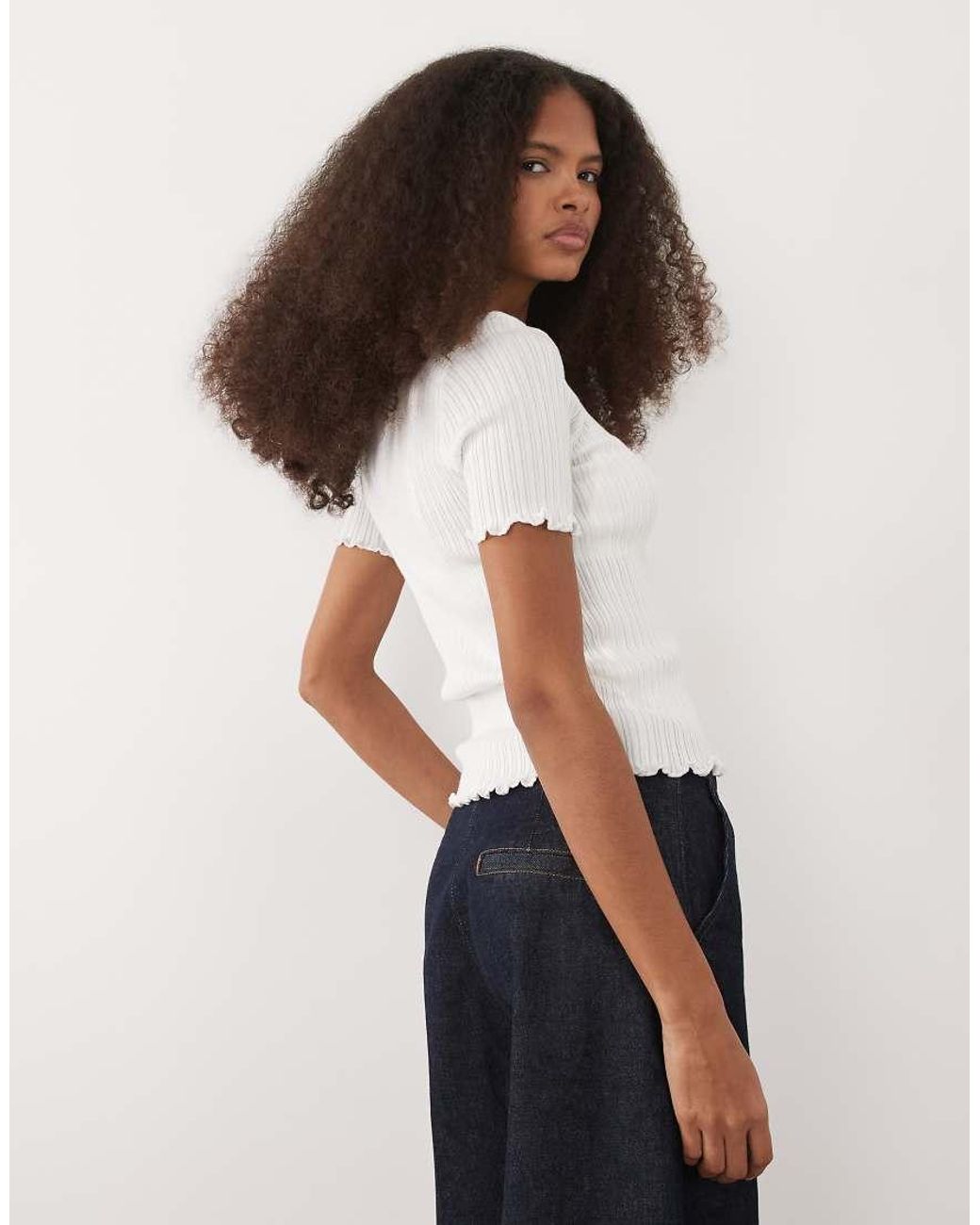Mango Brown Cotton Mix Short Sleeve T-Shirt