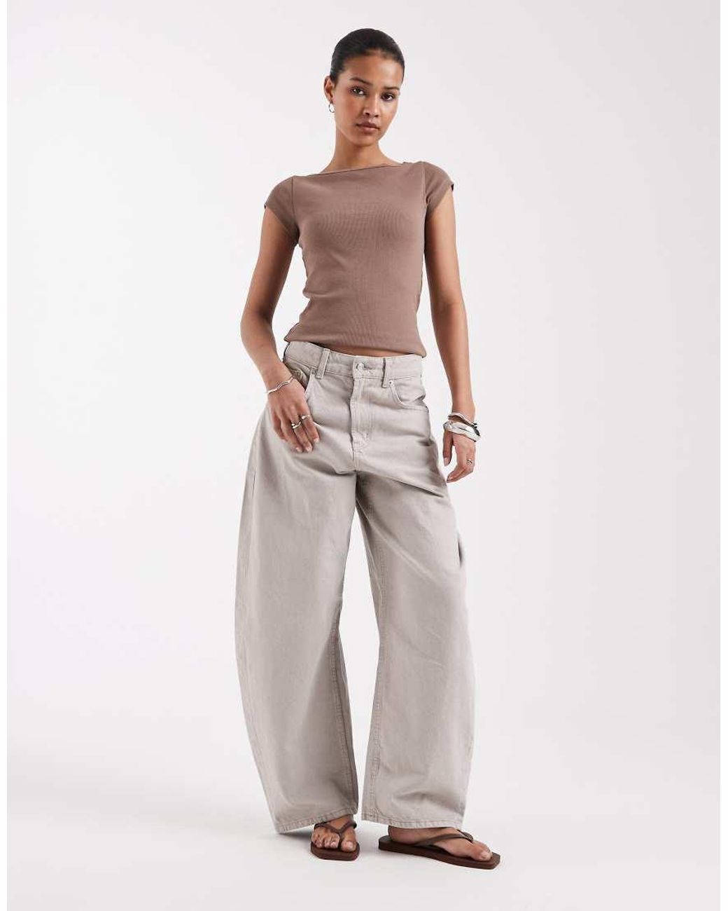 JJXX Multicolor Ribbed Boat Neck Tee