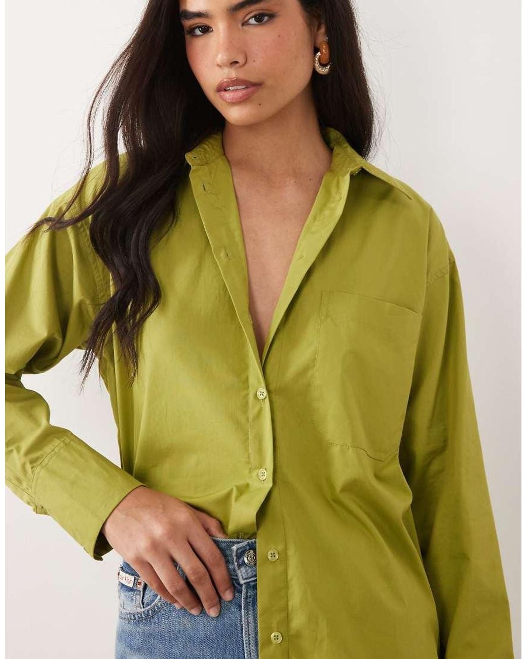 ASOS Yellow Classic Cotton Shirt
