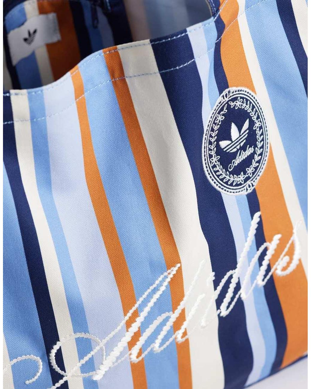Adidas Originals Blue Script Logo Tote Bag