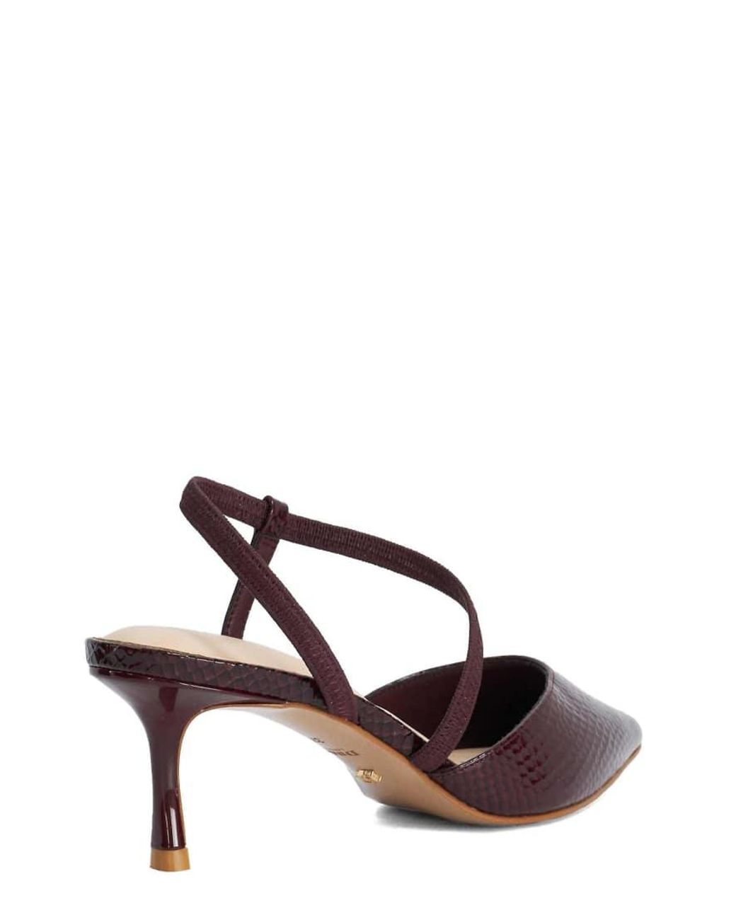 Dune Brown Charming Court Shoes