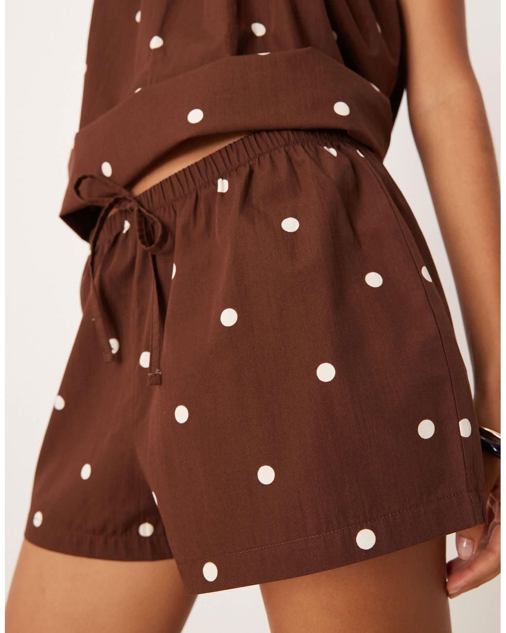 ASOS Brown Pull On Micro Short