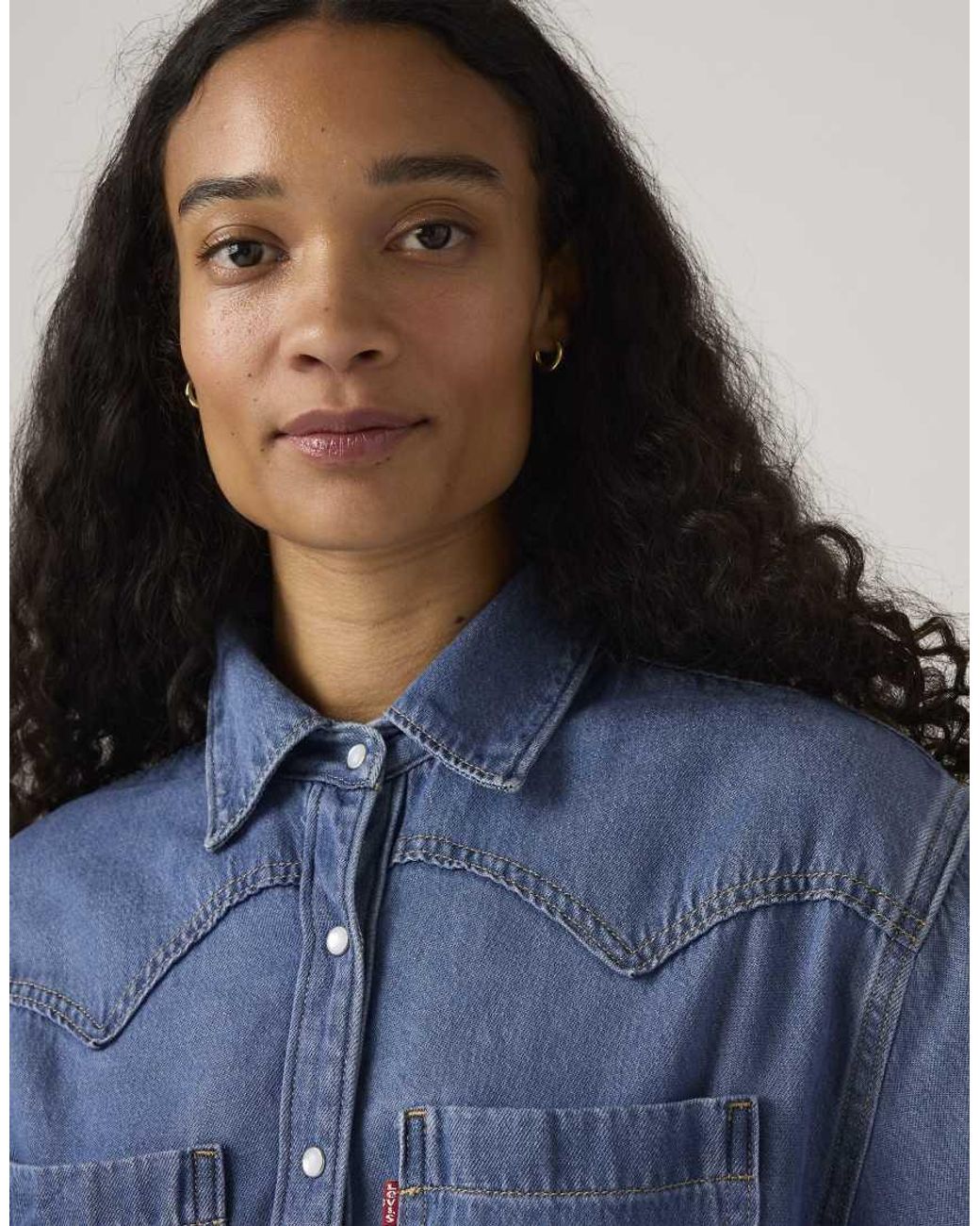 Levi's Blue Teodora Western Shirt