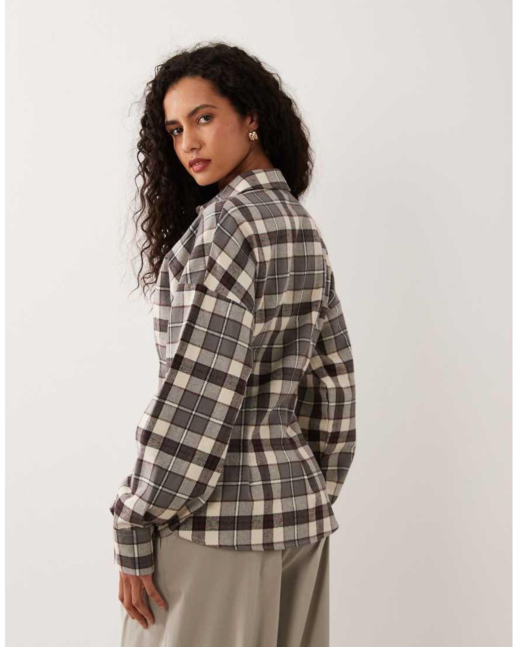 ASOS Gray Cinched Shirt