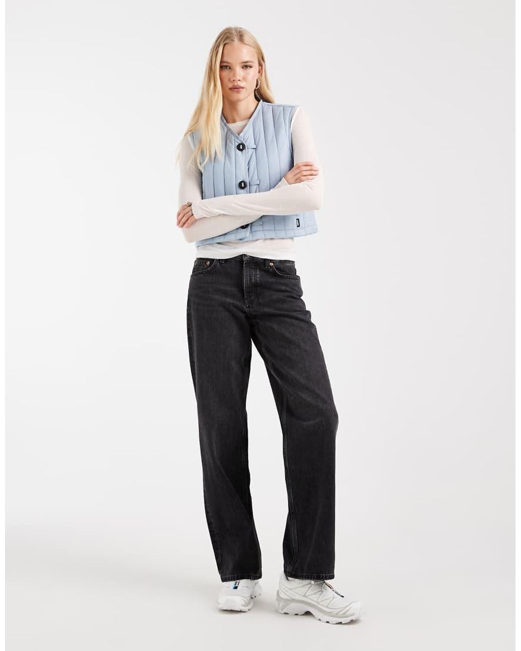 Rains White X Asos Exclusive 21980 Banja Water Repellent Short Liner Vest