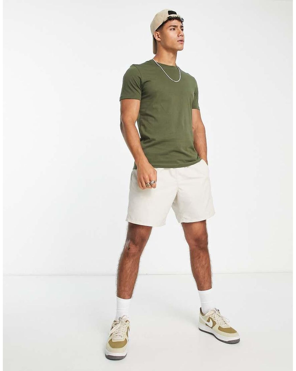 Jack & Jones Green Essentials Crew Neck T-shirt for men