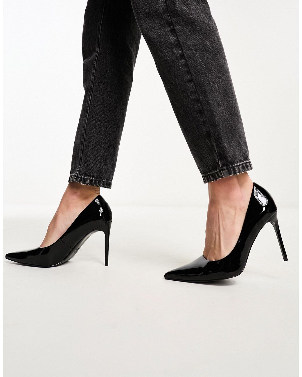 ASOS DESIGN Pronto platform high heeled shoes in black | ASOS