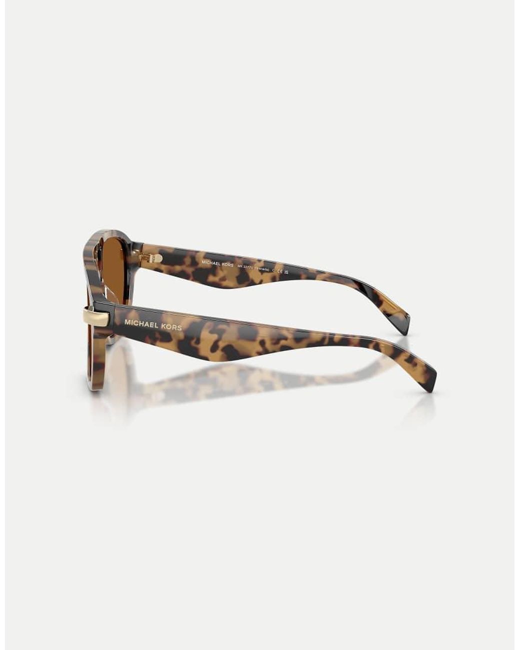 Michael Kors Brown Grenada Pilot Sunglasses With Lens