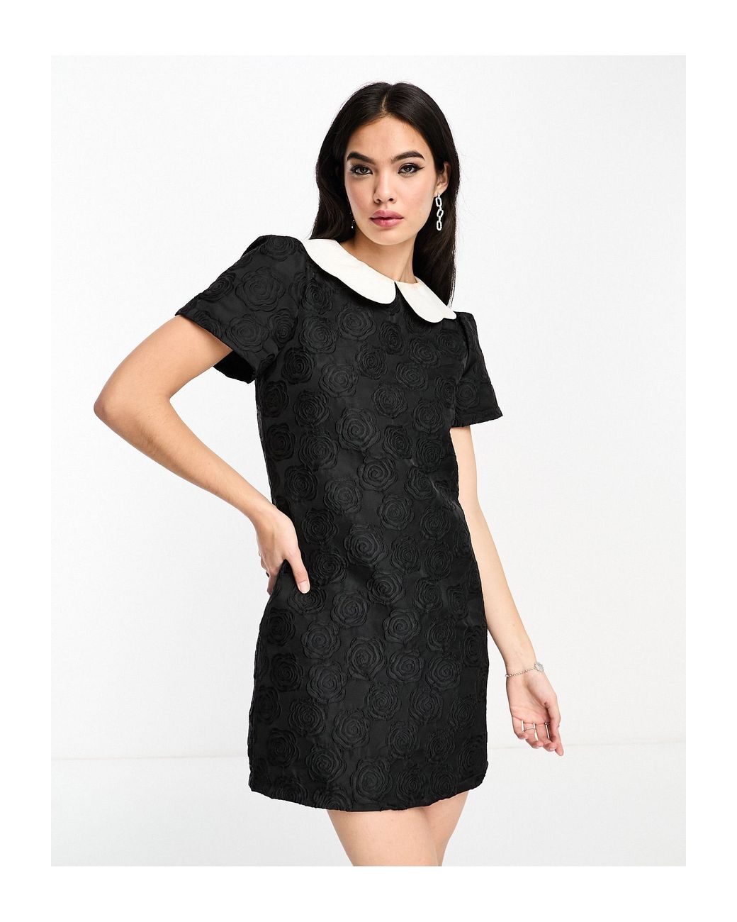 ♡ sister jane Embroidered Collar Dress♡
