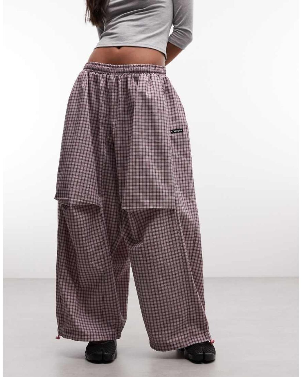 Collusion Purple Xl baggy Sweatpants