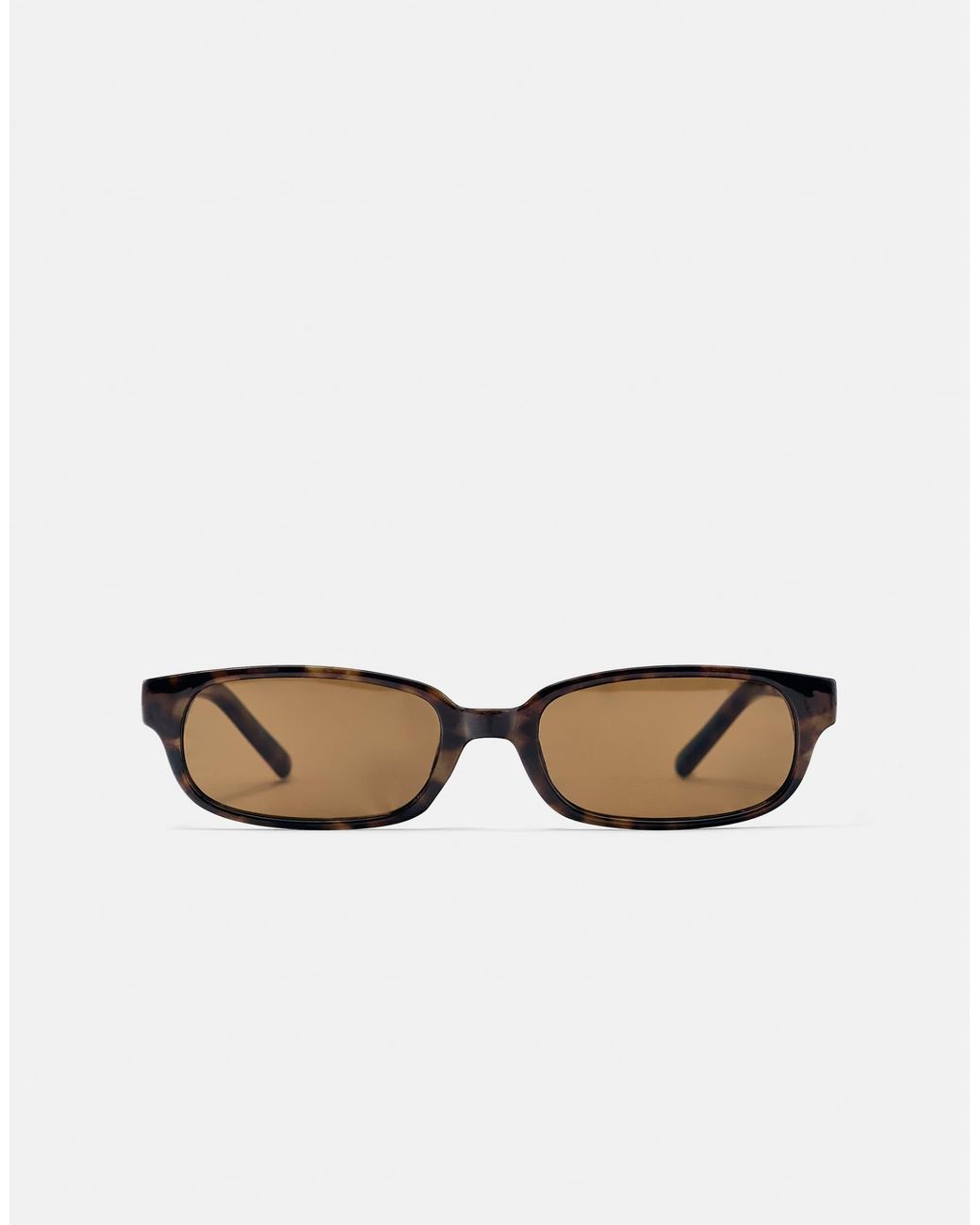 Pull&Bear Yellow Rechteckige sonnenbrille