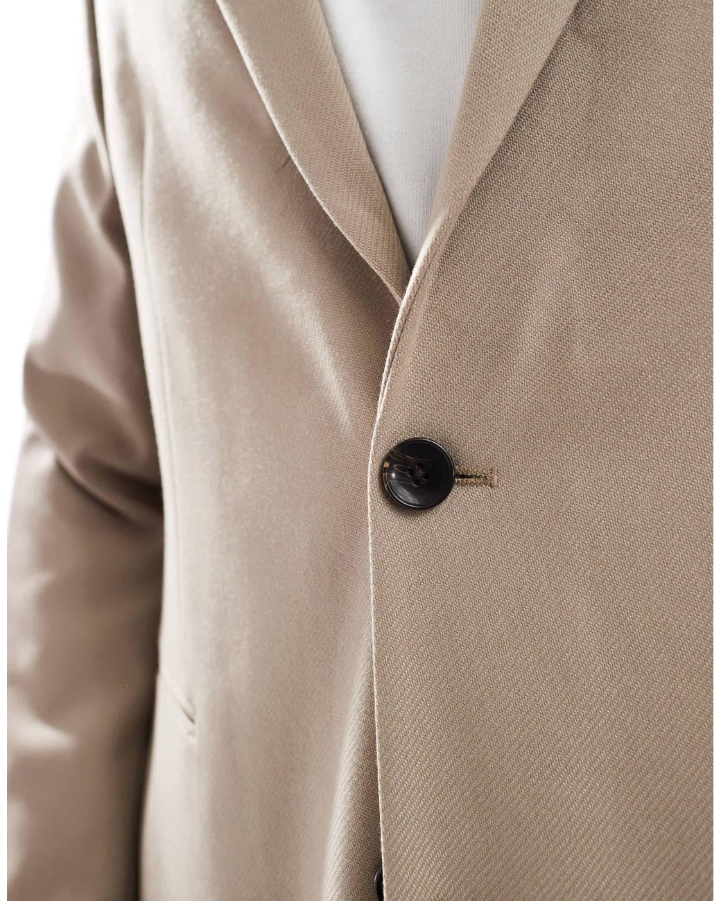 ASOS Natural Slim Suit Jacket for men