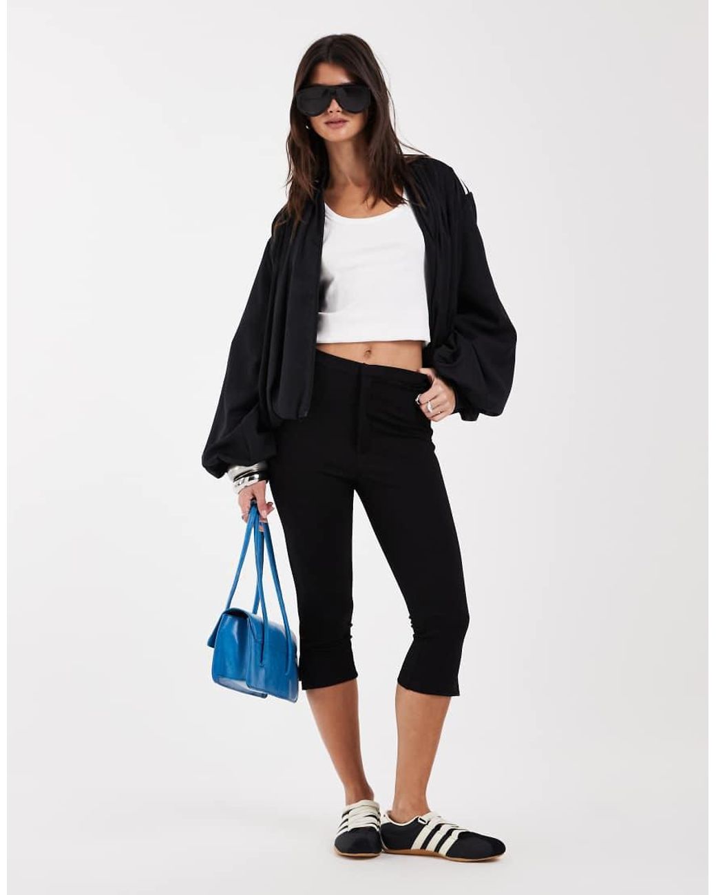 Adidas Originals Black Pleated Track Top