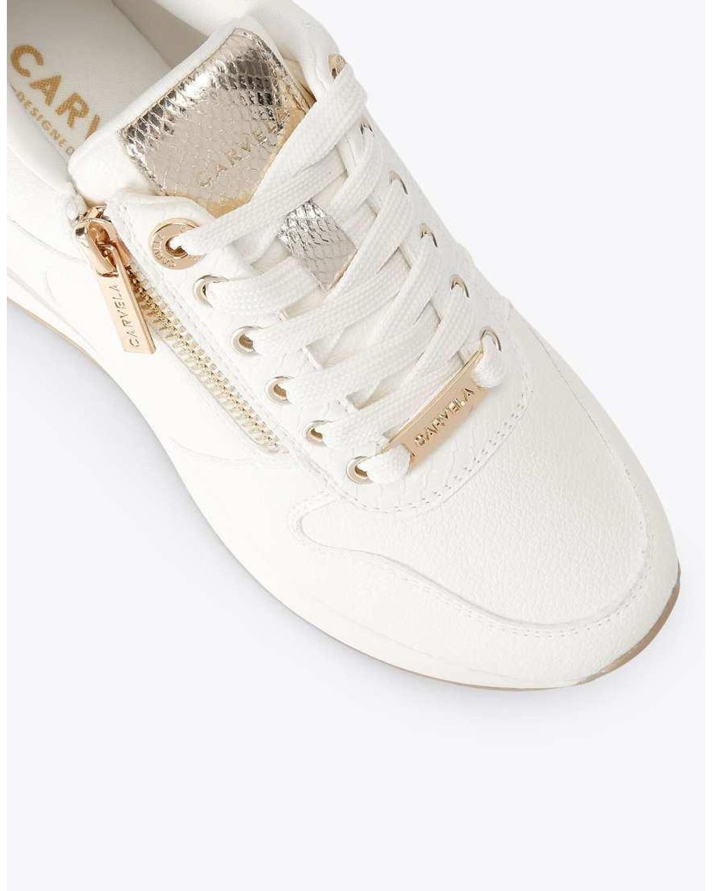 Carvela Kurt Geiger White High Rise Sneakers