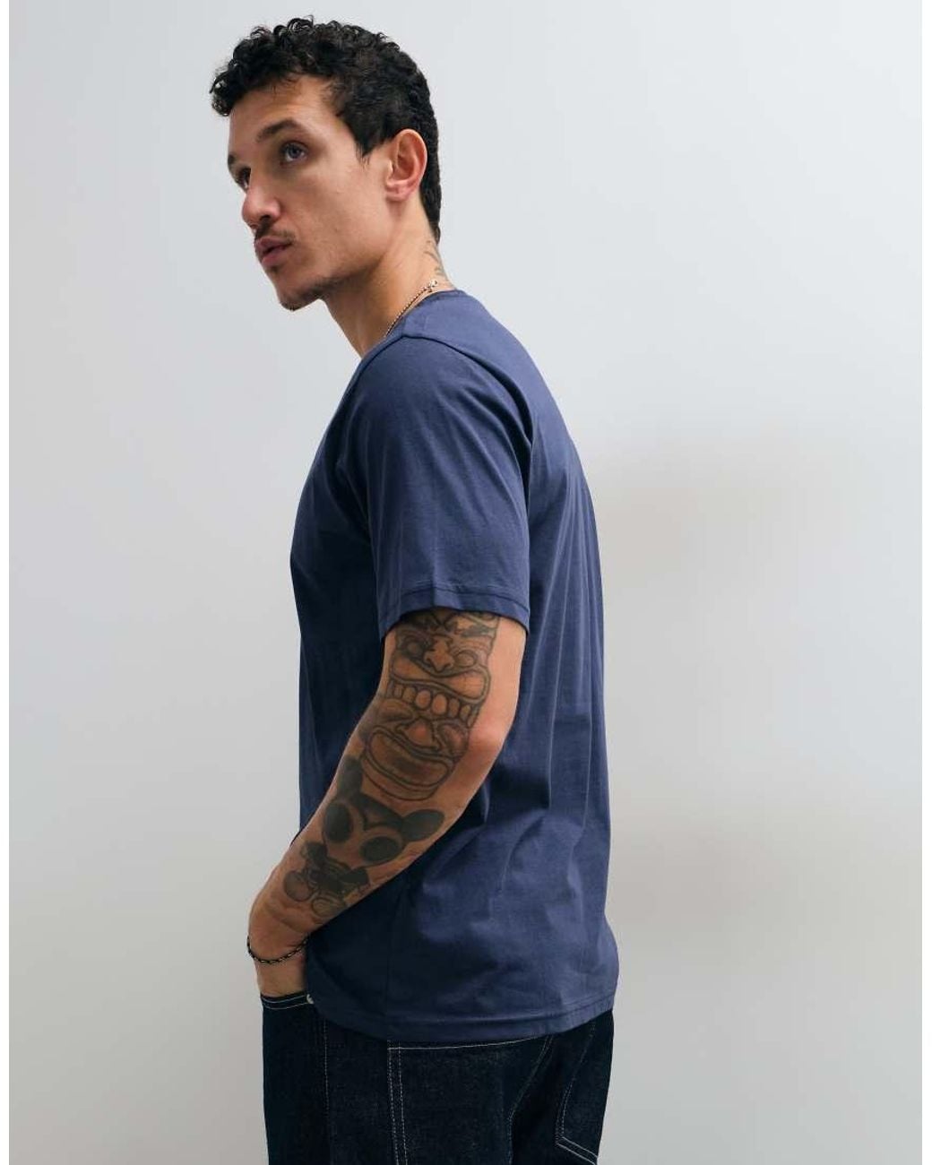 Dickies Blue Mapleton Short Sleeve T-Shirt for men