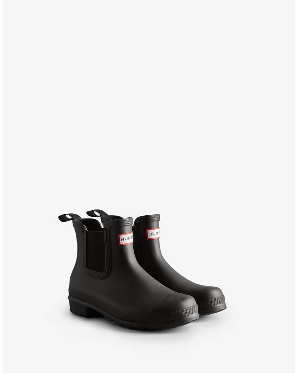 Hunter Blue Original Short Tri-colour Chelsea Wellington Boot
