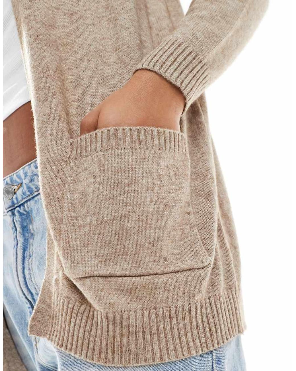 ONLY Natural Light Knit Cardigan