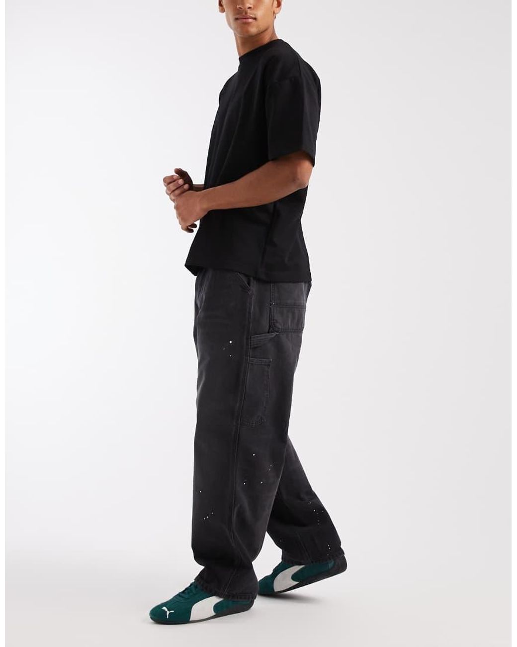 Carhartt Black Og Single Knee Loose Fit Jeans for men