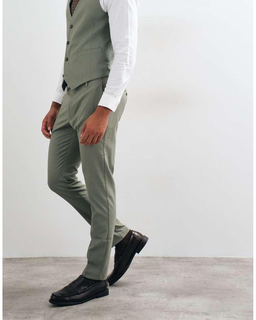 ASOS Gray Skinny Suit Trousers for men