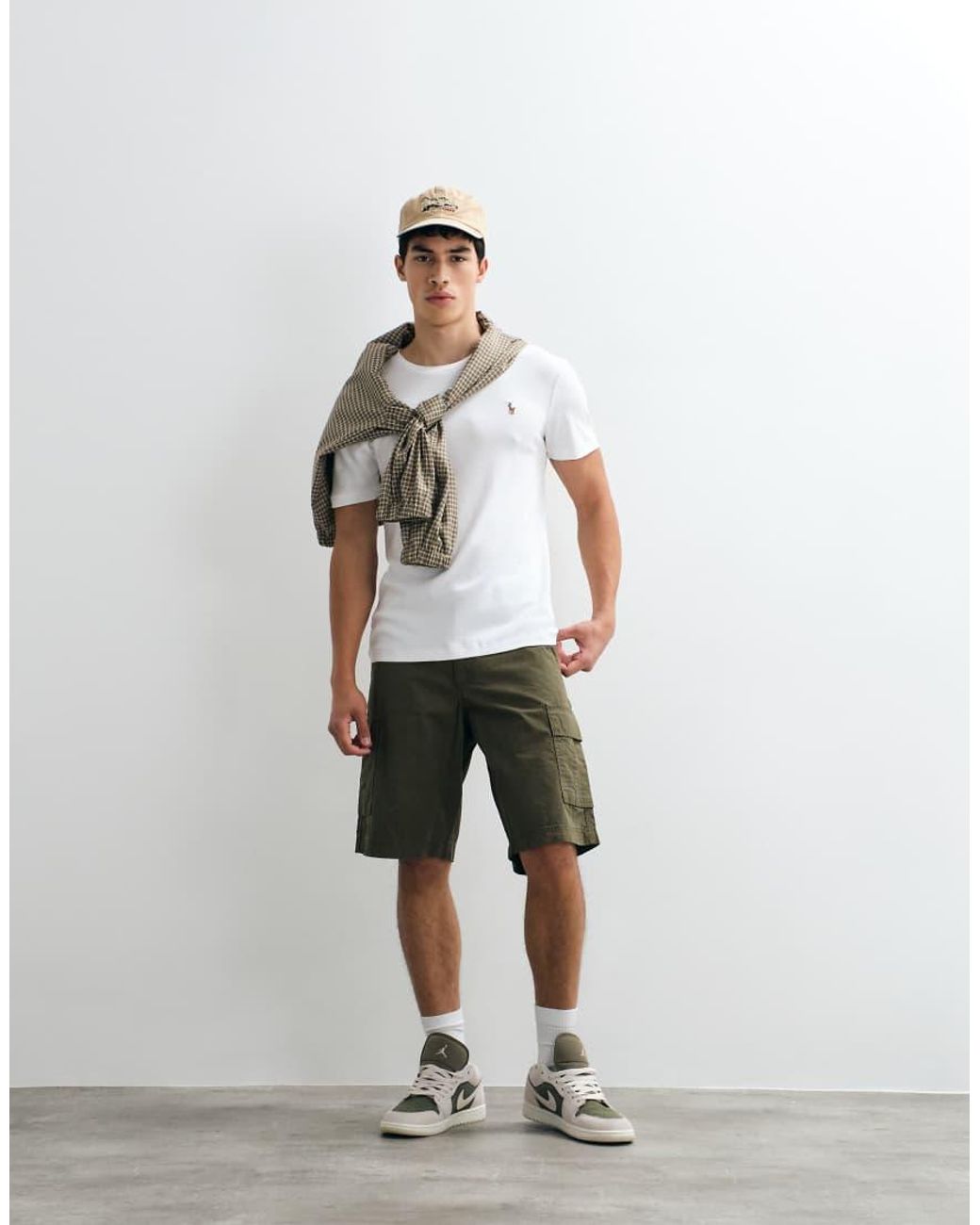 Polo Ralph Lauren White Icon Logo Short Sleeve Custom Slim Pima T-shirt for men