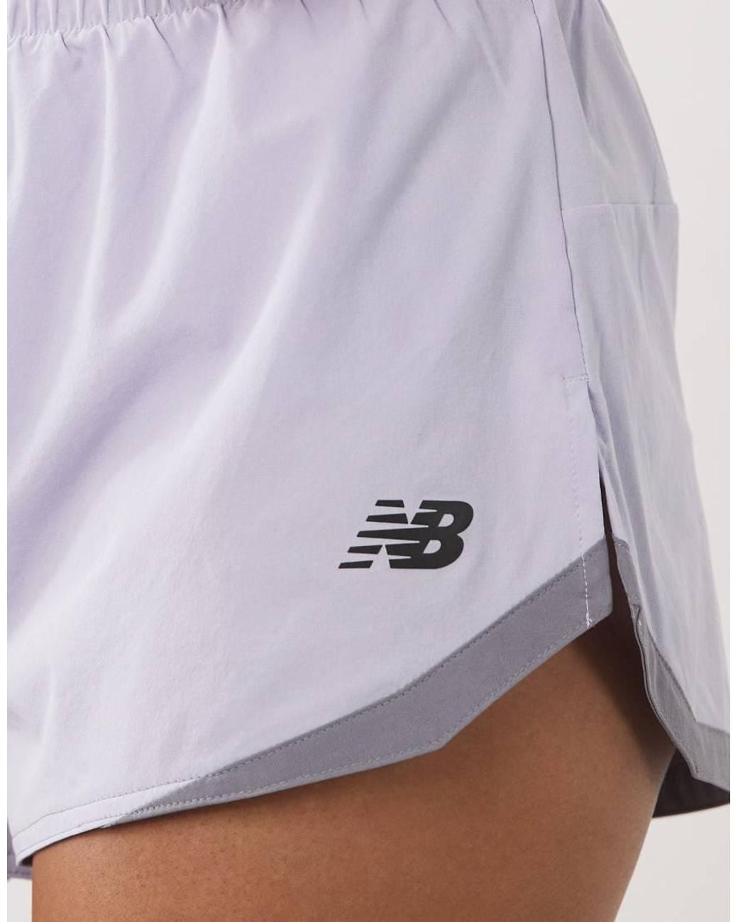 New Balance White Rc 3 Inch Short