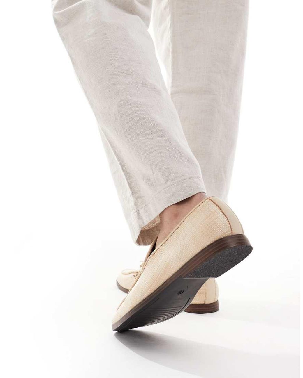 SEQWL Natural Charlie Loafers With Tassel for men
