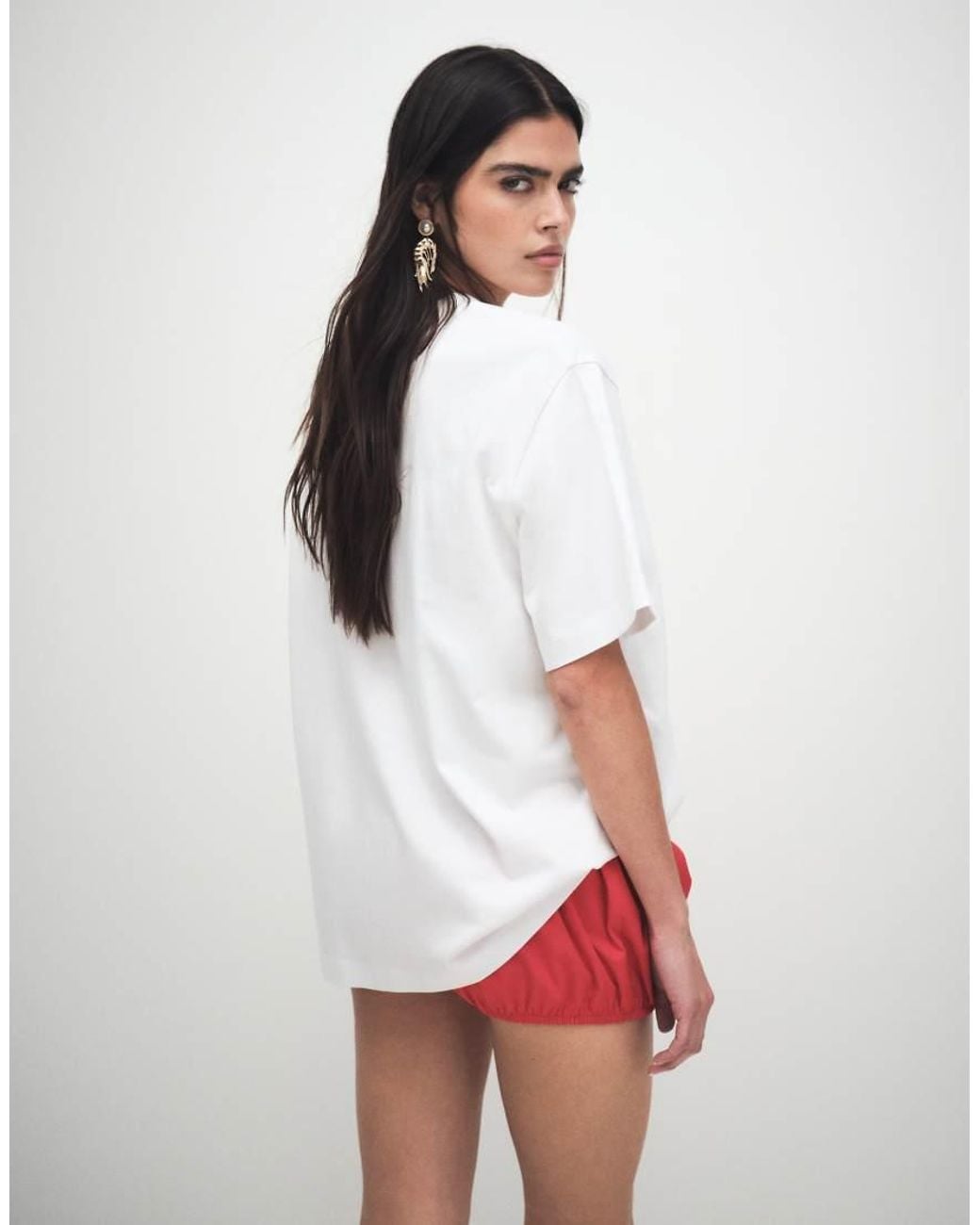 ASOS White Oversized T-shirt With Fruit Sticker Graphic