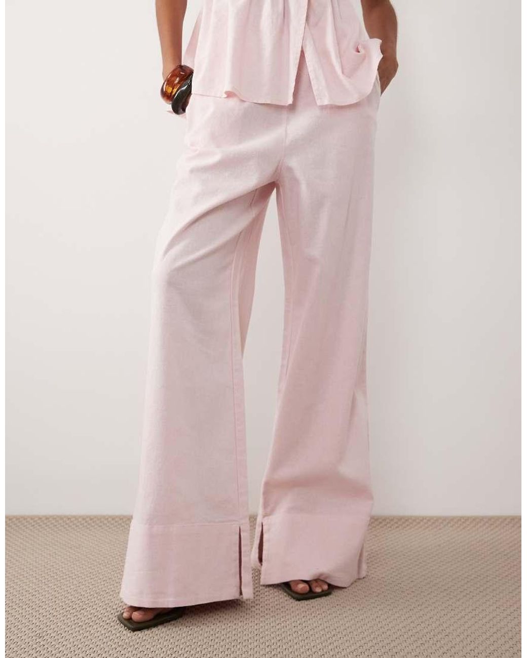 Y.A.S Pink Wide Leg Pants