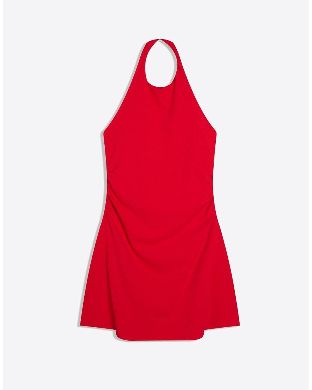 Bershka Red Mini Halter Dress