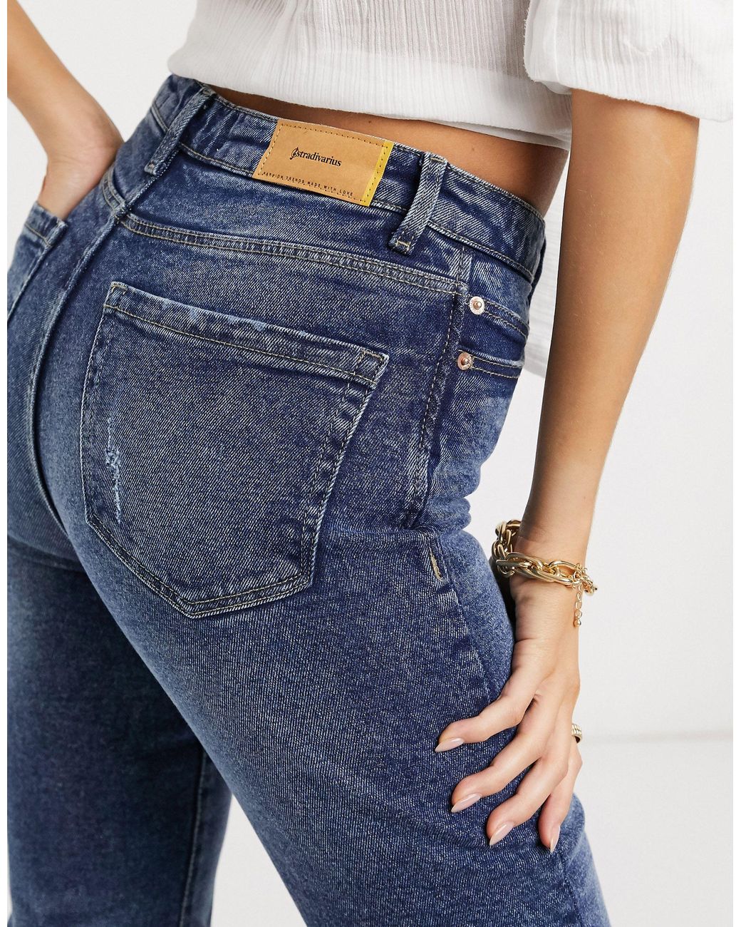 ripped slim mom jeans