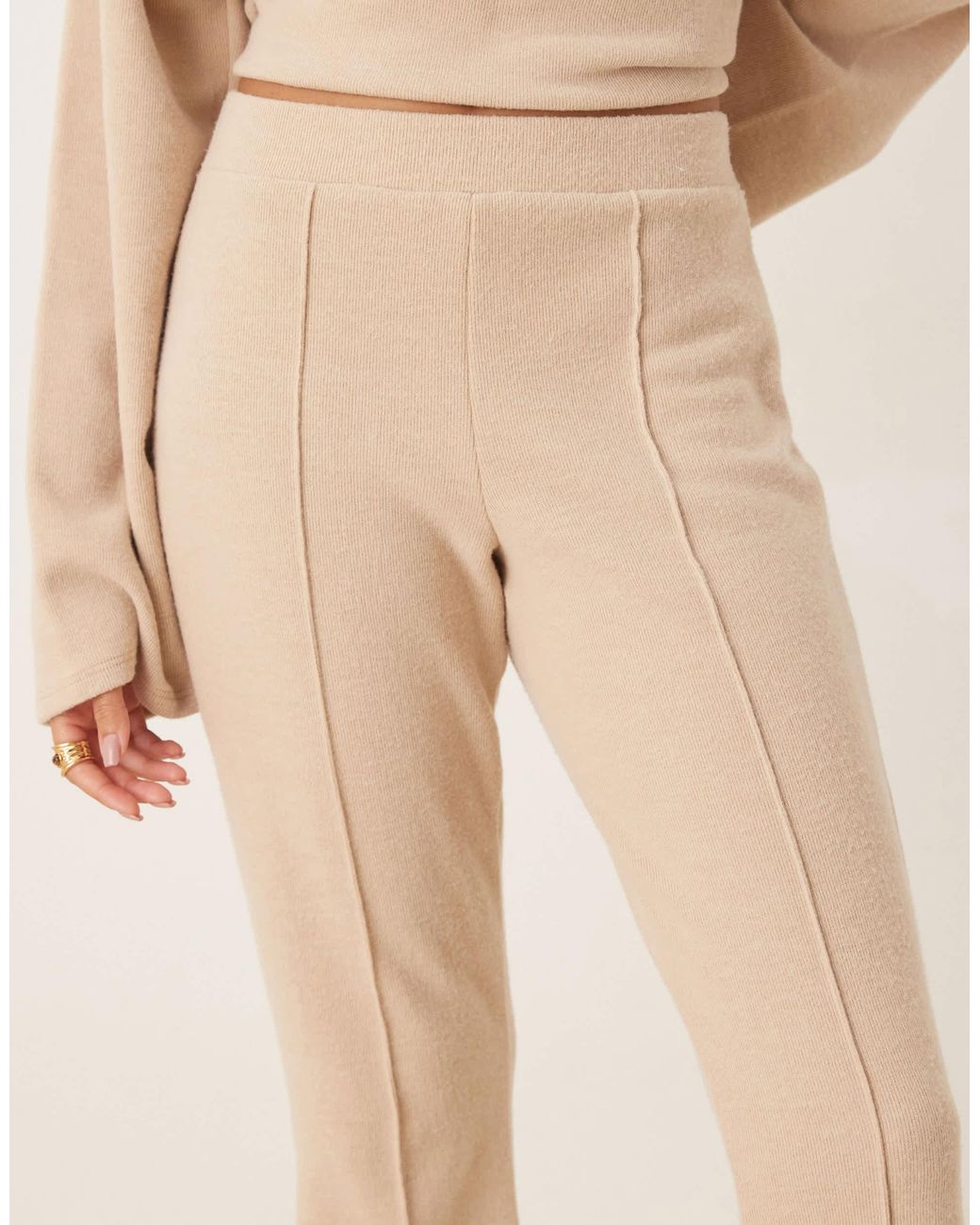 ASOS Natural Supersoft Flare Trouser