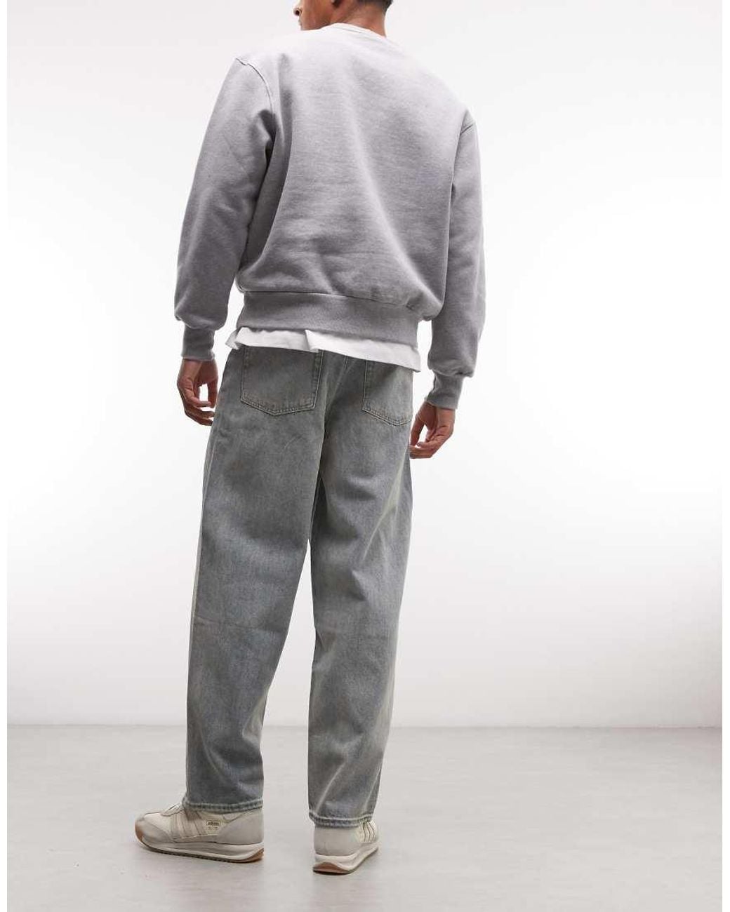 Element Gray Denim baggy Jeans for men