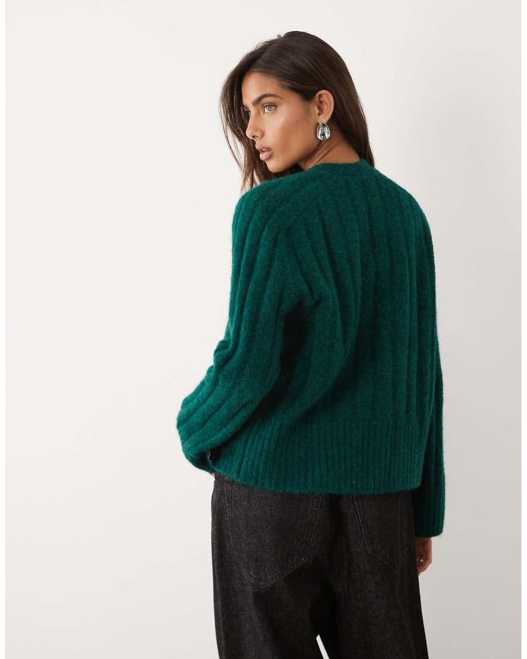 ASOS Green Edge To Edge Cardigan