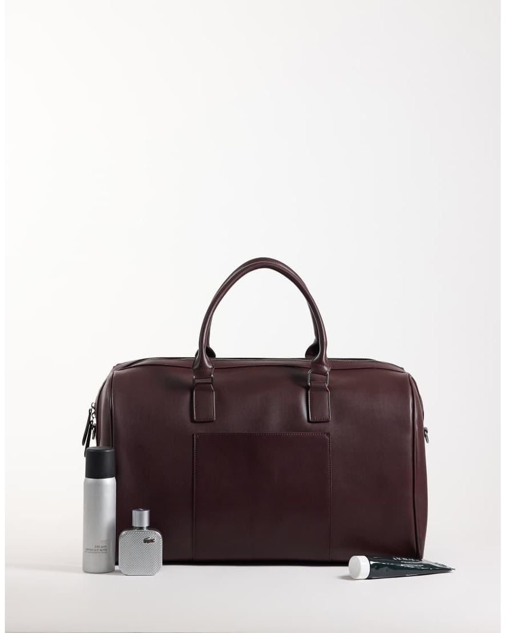 ASOS Purple Faux Leather Holdall Bag for men