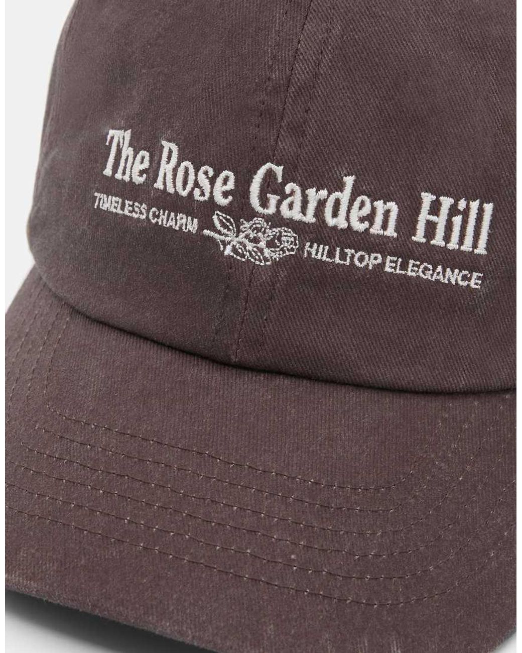 Pull&Bear Gray Embroidered Cap for men