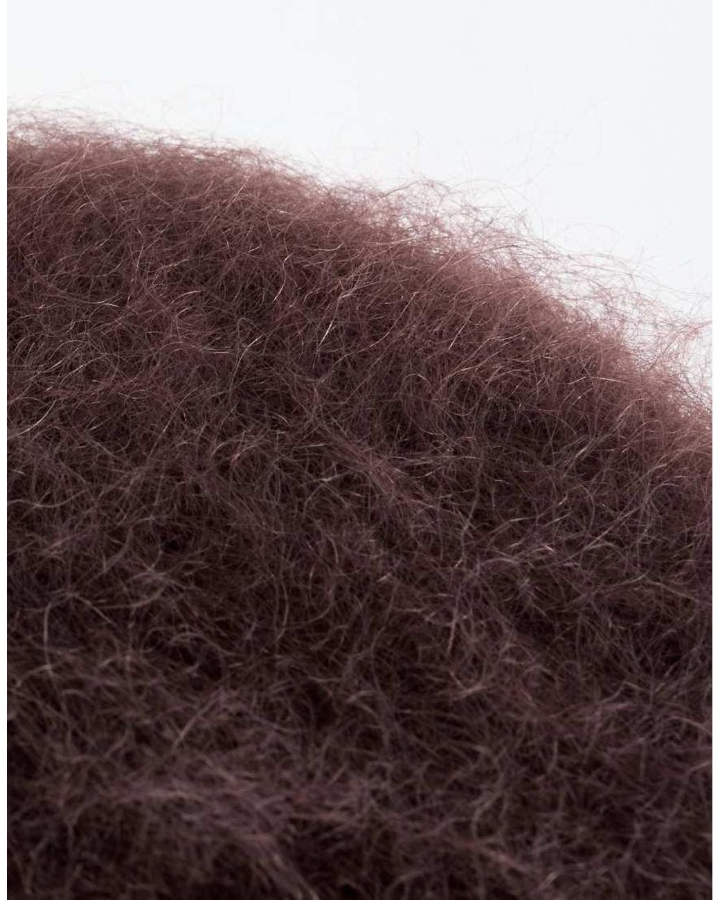 & Other Stories Brown Mohair Blend Bucket Hat