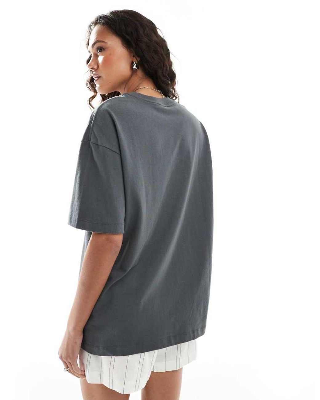 Cotton On Gray Oversized Boxy Tee