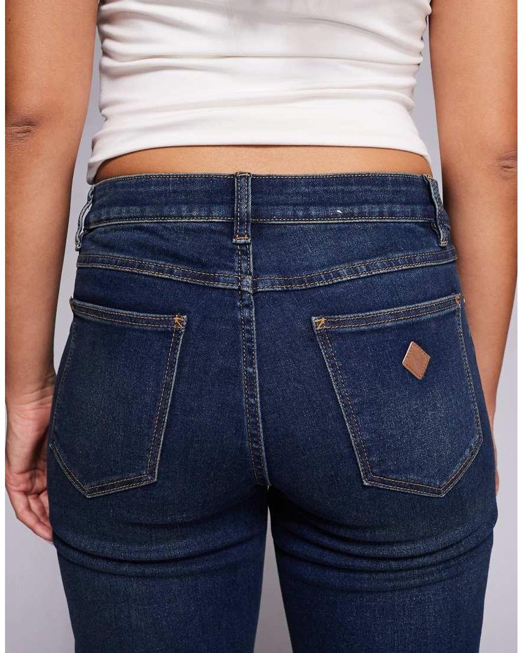 Abrand Jeans Blue 99 Low Rise Straight Leg Jean